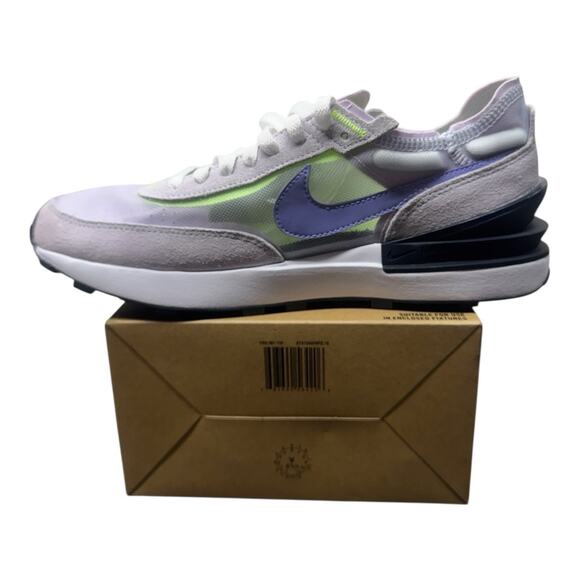 Nike Women's 10 Waffle One Athletic Shoes Football Grey/Light Thistle DC2533–004 - Picture 5 of 14